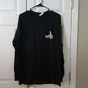 Girlie Girls Broom Hair Don't Care long sleeve Hallow tshirt Sz XL NWOT